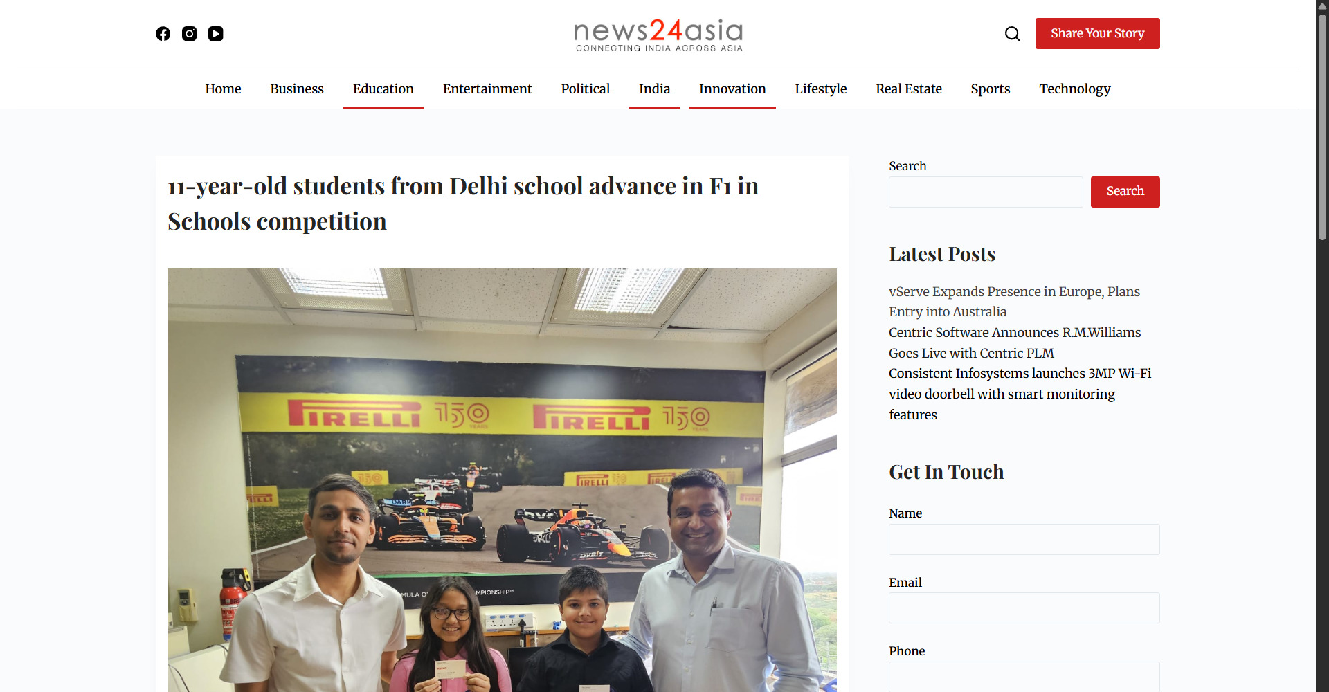 Times Now Article